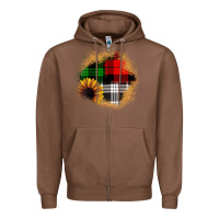 Chestnut sunflower christmas patch3 Zipper Hoodie - JahusDesignShop
