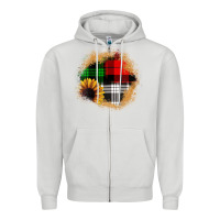 Dove Grey sunflower christmas patch3 Zipper Hoodie - JahusDesignShop