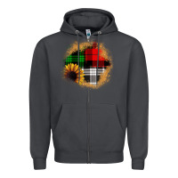 Smoke sunflower christmas patch3 Zipper Hoodie - JahusDesignShop