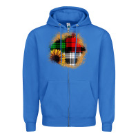 True Royal sunflower christmas patch3 Zipper Hoodie - JahusDesignShop