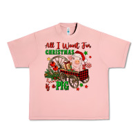 Salmon all i want for christmas is a pig Urban Heavy Tee - FaDigitalArtStudio