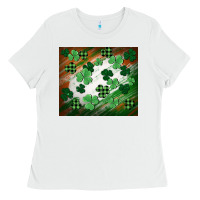 White St. patricks day Ladies Tee - FaDigitalArtStudio