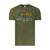 Vintage Olive heads and bling it's' a mardi gras thing Vintage Tee - FaDigitalArtStudio