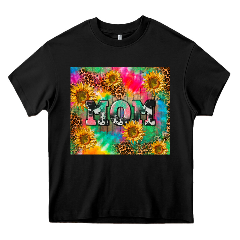 Mom Rainbow Sunflower Heavy Core Tee by CowGirlArtShop | Teevron