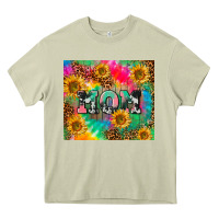 Mossy Mom rainbow sunflower Heavy Core Tee - CowGirlArtShop