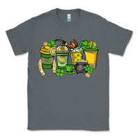 Charcoal Heather St. Patrick's Day coffee cups Classic Tee - HowdyJamesFarm