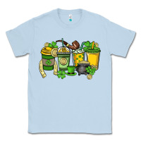 Dusty Blue St. Patrick's Day coffee cups Classic Tee - HowdyJamesFarm