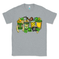 Heather Grey St. Patrick's Day coffee cups Classic Tee - HowdyJamesFarm