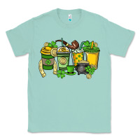 Seafoam St. Patrick's Day coffee cups Classic Tee - HowdyJamesFarm