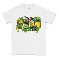 White St. Patrick's Day coffee cups Classic Tee - HowdyJamesFarm