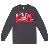 Smoke Love Valentines Day Gnome Long Sleeve Tee - CowhideDigitalArt