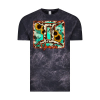 Cloud Black gemini turquoise cowhide Vintage Tee - RanaPortraitStore