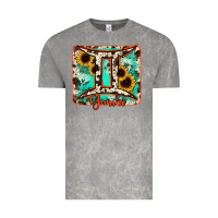 Cloud Rock gemini turquoise cowhide Vintage Tee - RanaPortraitStore