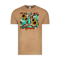 Vintage Camel gemini turquoise cowhide Vintage Tee - RanaPortraitStore