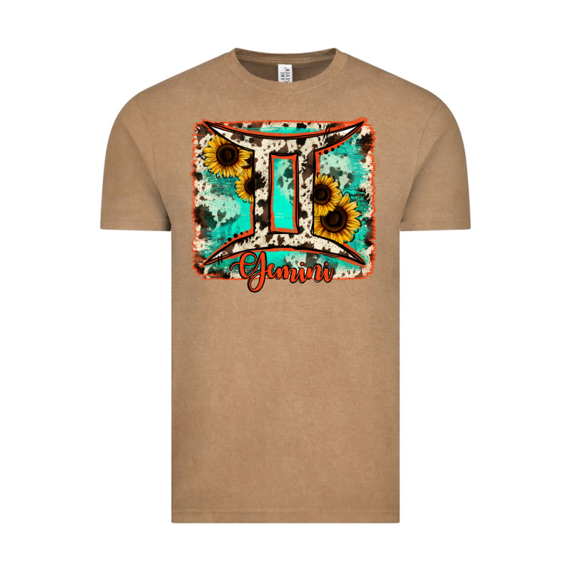 Gemini Turquoise Cowhide Vintage Tee by RanaPortraitStore | Teevron