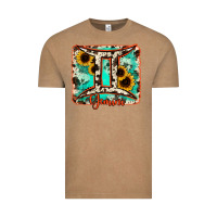 Vintage Coffee gemini turquoise cowhide Vintage Tee - RanaPortraitStore