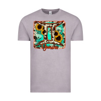 Vintage Zinc gemini turquoise cowhide Vintage Tee - RanaPortraitStore