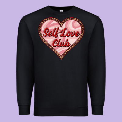 Self Love Club Valentine's Day Premium Sweatshirt Designed By Ranaportraitstore