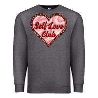 Charcoal Heather self love club valentine's day Premium Sweatshirt - RanaPortraitStore