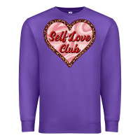 Purple self love club valentine's day Premium Sweatshirt - RanaPortraitStore