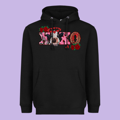 Xoxo Calf Heavyweight Hoodie Designed By Ranaportraitstore