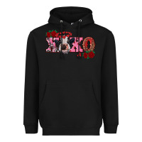 Black xoxo calf Heavyweight Hoodie - RanaPortraitStore
