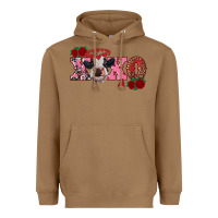 Toasted Coconut xoxo calf Heavyweight Hoodie - RanaPortraitStore