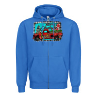 True Royal truck merry christmas Zipper Hoodie - JahusDesignShop