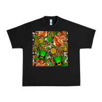 Black st patricks  cow with candy Urban Heavy Tee - FaDigitalArtStudio