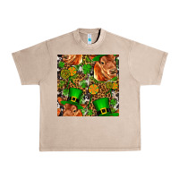French Oak st patricks  cow with candy Urban Heavy Tee - FaDigitalArtStudio