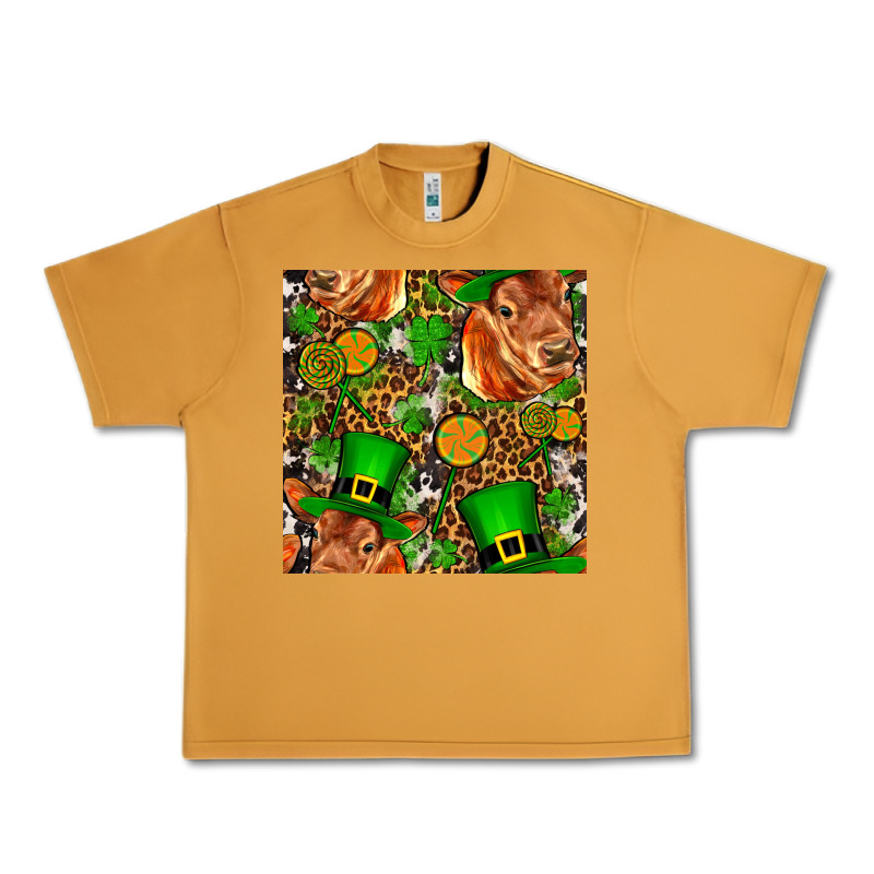 St Patricks  Cow With Candy Urban Heavy Tee by FaDigitalArtStudio | Teevron