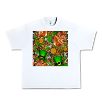White st patricks  cow with candy Urban Heavy Tee - FaDigitalArtStudio