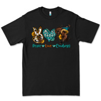 Black peace love cowboys Premium Tee - OliviaCreatesArt