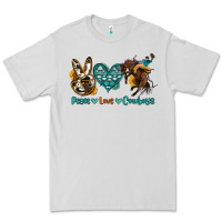 Dove Grey peace love cowboys Premium Tee - OliviaCreatesArt