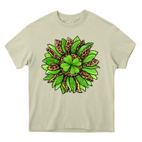 Mossy lucky leopard st patricks sunflower Heavy Core Tee - Jasminsmagicworld