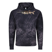 Cloud Black Paddlefish Illustrations, Vintage Hoodie - LillyAllenDesigns