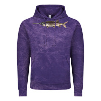 Cloud Purple Paddlefish Illustrations, Vintage Hoodie - LillyAllenDesigns
