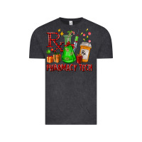 Vintage Black pharmacy tech christmas Vintage Tee - FaDigitalArtStudio