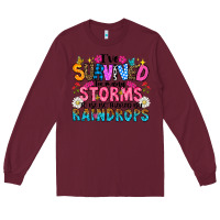 Burgundy ive survived too many storms to be thered by raind Long Sleeve Tee - CowhideDigitalArt