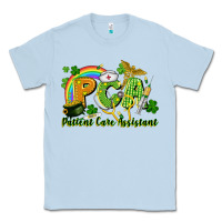 Dusty Blue PCA Patient Care Assistant St. Patrick's Day Classic Tee - CowGirlArtShop