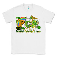 White PCA Patient Care Assistant St. Patrick's Day Classic Tee - CowGirlArtShop