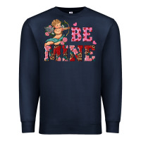 Navy be mine cupid Premium Sweatshirt - RanaPortraitStore