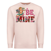 Pale Pink be mine cupid Premium Sweatshirt - RanaPortraitStore