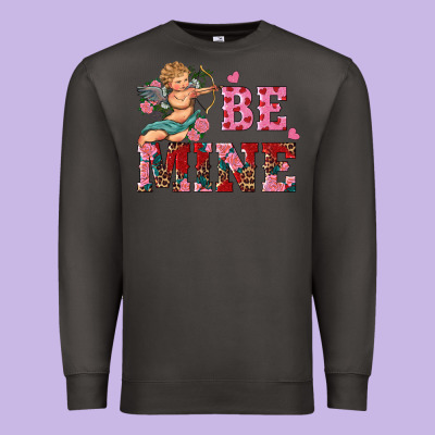 Be Mine Cupid Premium Sweatshirt Designed By Ranaportraitstore