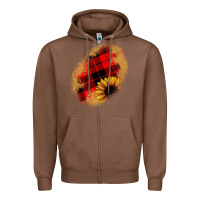 Chestnut sunflower Christmas patch Zipper Hoodie - JahusDesignShop