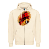 Sandshell sunflower Christmas patch Zipper Hoodie - JahusDesignShop