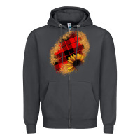 Smoke sunflower Christmas patch Zipper Hoodie - JahusDesignShop