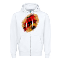 White sunflower Christmas patch Zipper Hoodie - JahusDesignShop