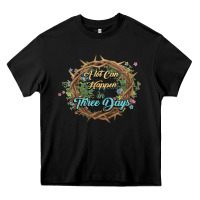 Black Crown of thorns Easter Day Heavy Core Tee - HowdyJamesFarm