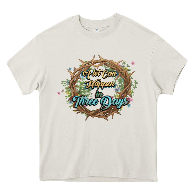 Crown Of Thorns Easter Day Heavy Core Tee by HowdyJamesFarm | Teevron